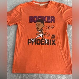 Homage Devin Booker Phoenix Suns Caricature Tee in Orange Mens Size Small - EUC!